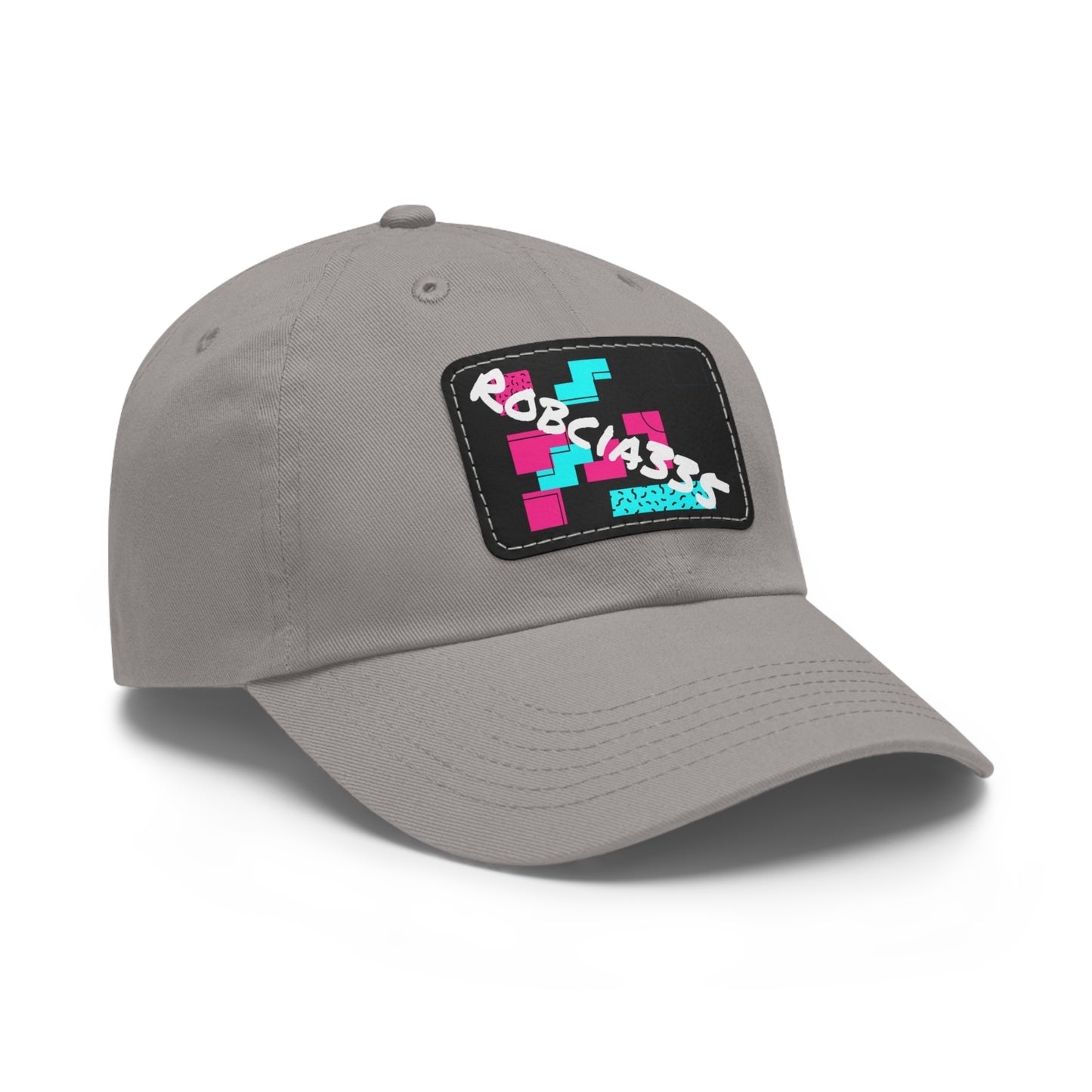 Robcia335 Dad Hat with Leather Patch (Rectangle)