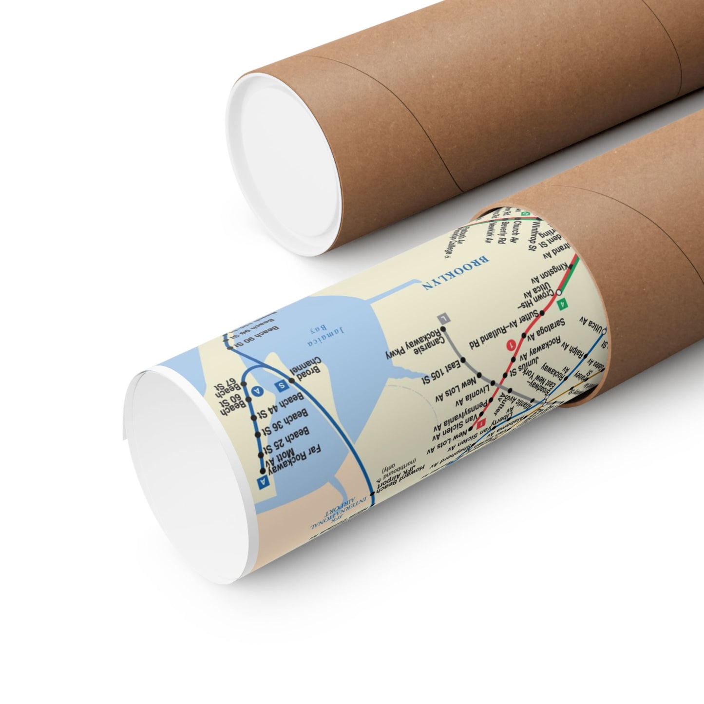 MTA NYC Subway Map Poster December 2001 (3 Months After 9/11)