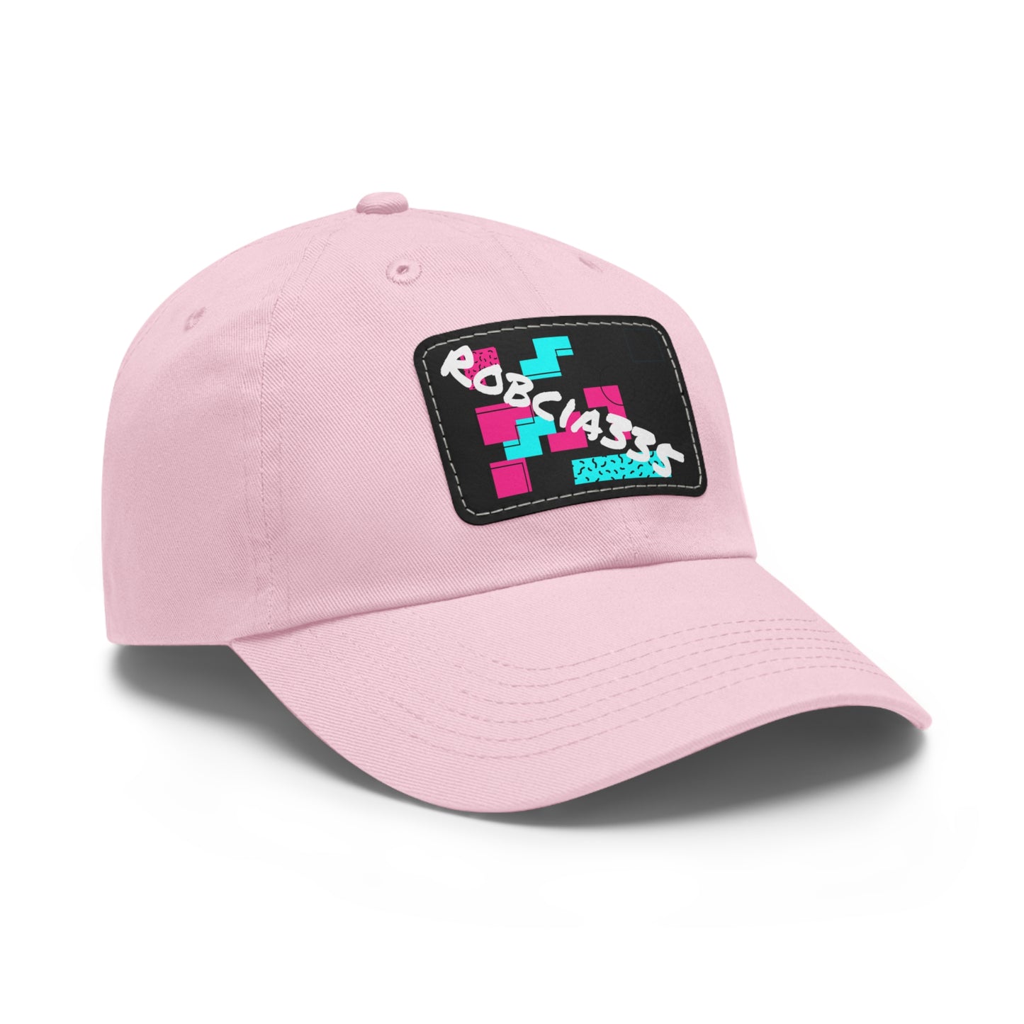 Robcia335 Dad Hat with Leather Patch (Rectangle)