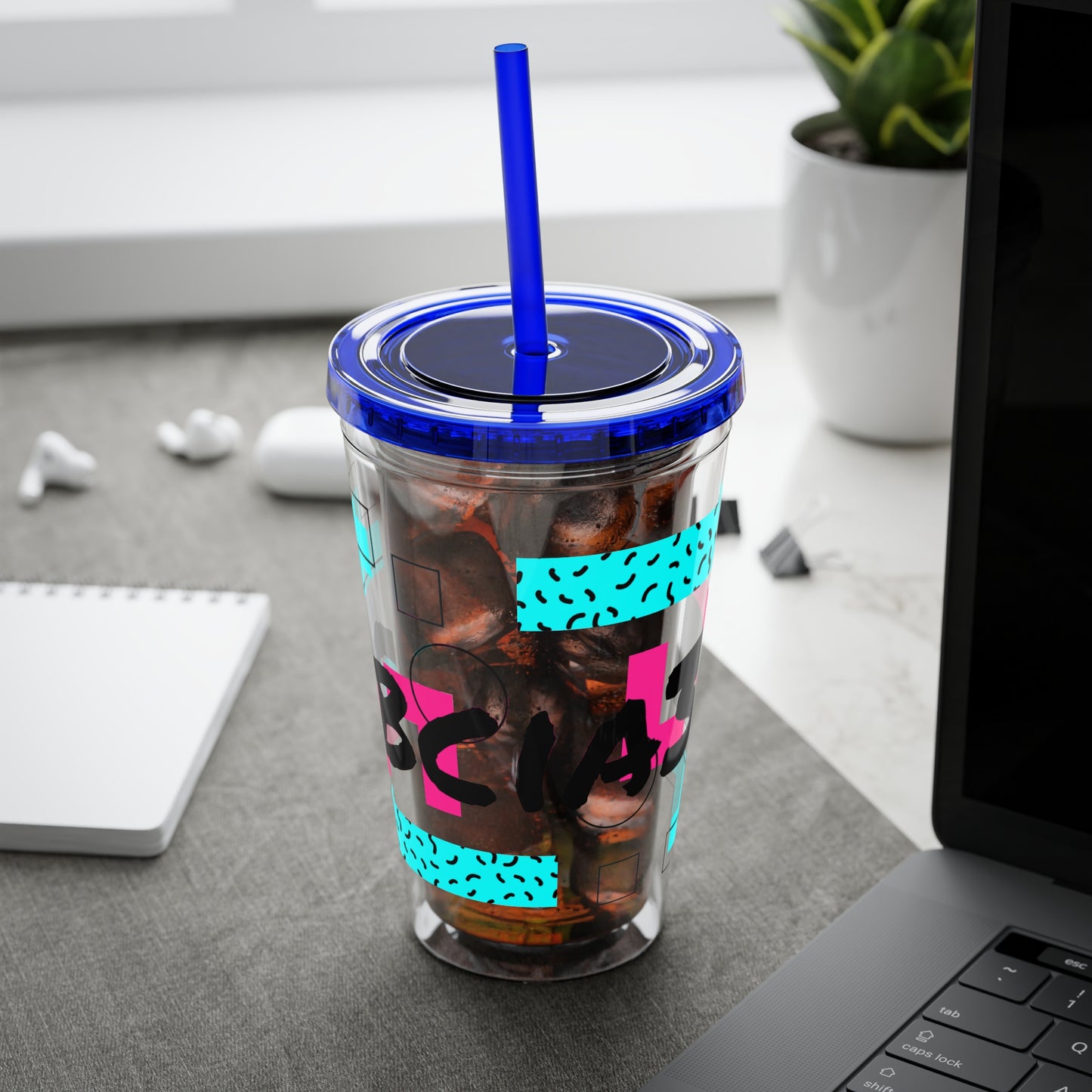 Robcia335 Sunsplash Tumbler with Straw, 16oz