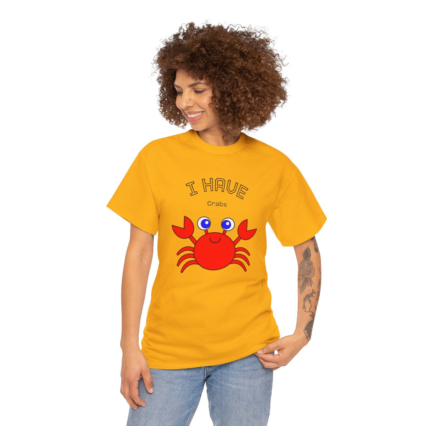 Funny "I Have Crabs" T-Shirt, Unisex Cotton Tee (Light Colors)