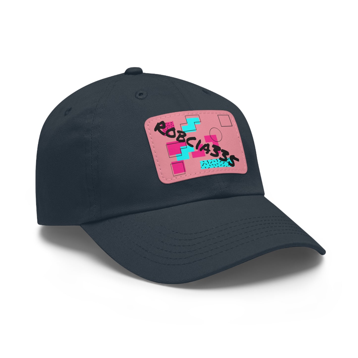 Robcia335 Dad Hat with Leather Patch (Rectangle)