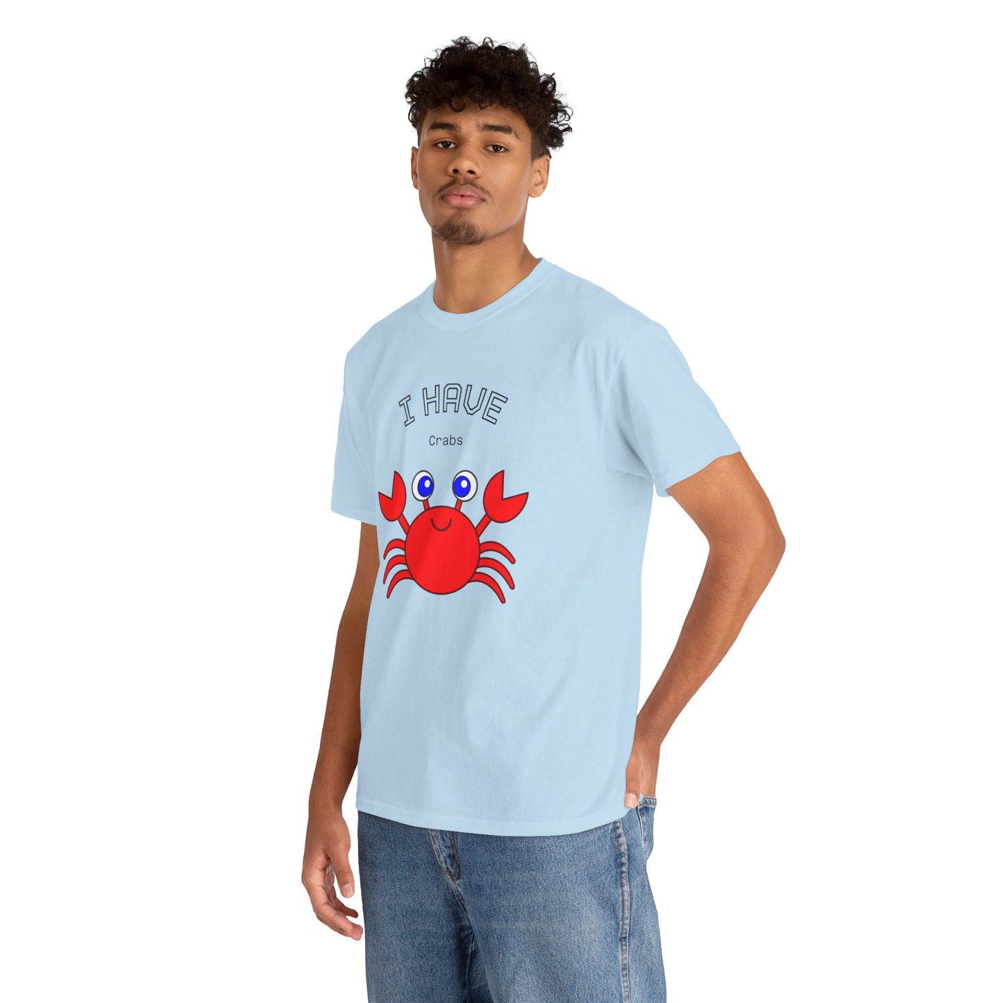 Funny "I Have Crabs" T-Shirt, Unisex Cotton Tee (Light Colors)
