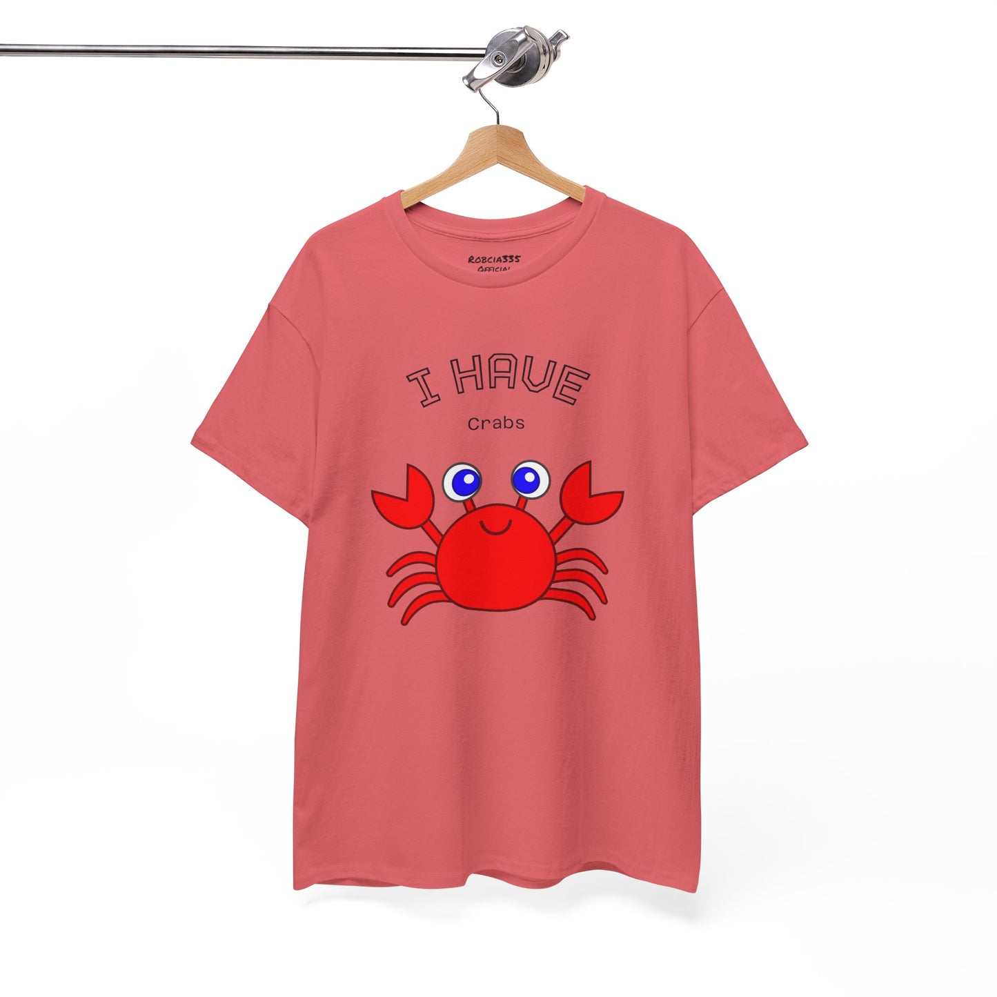 Funny "I Have Crabs" T-Shirt, Unisex Cotton Tee (Light Colors)