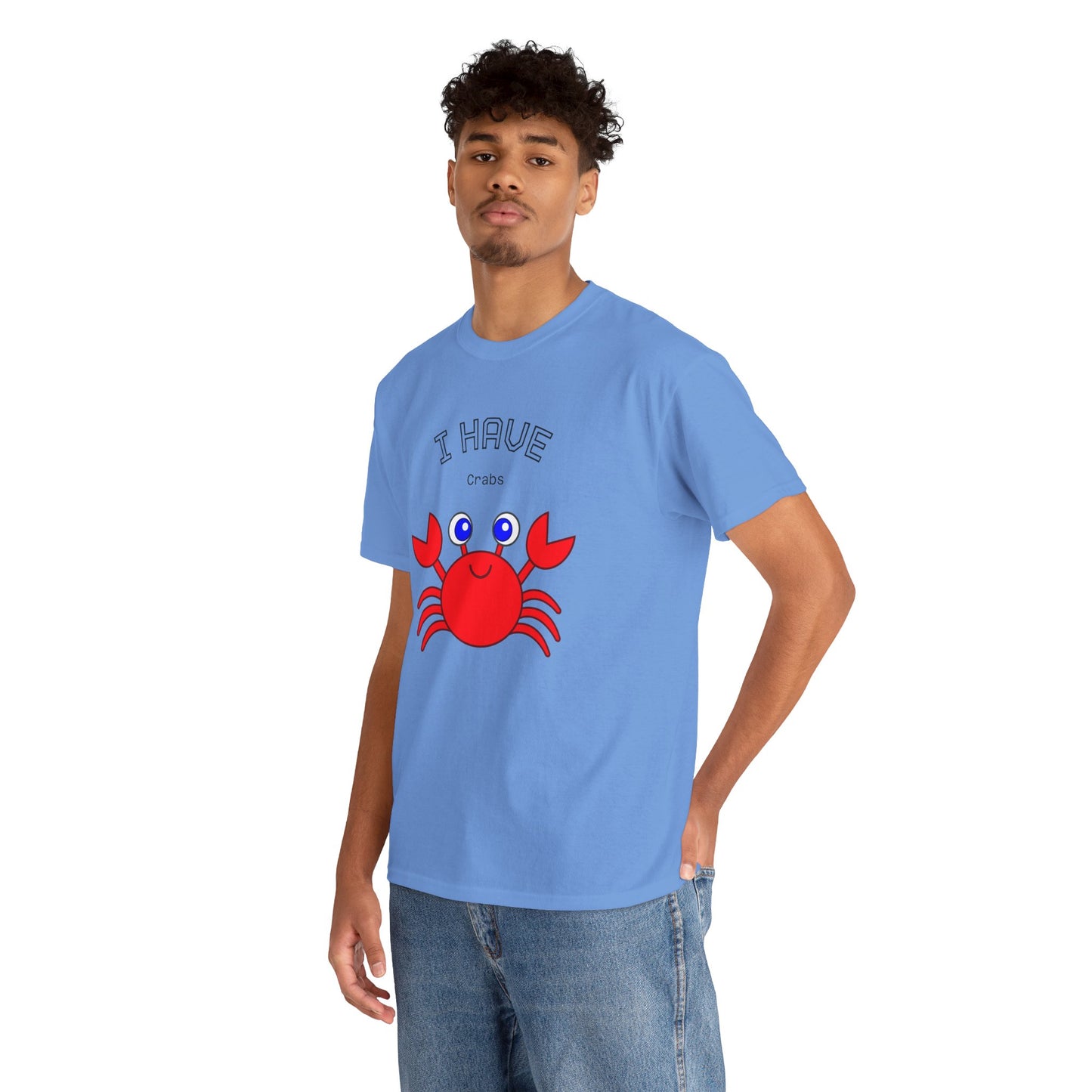 Funny "I Have Crabs" T-Shirt, Unisex Cotton Tee (Light Colors)