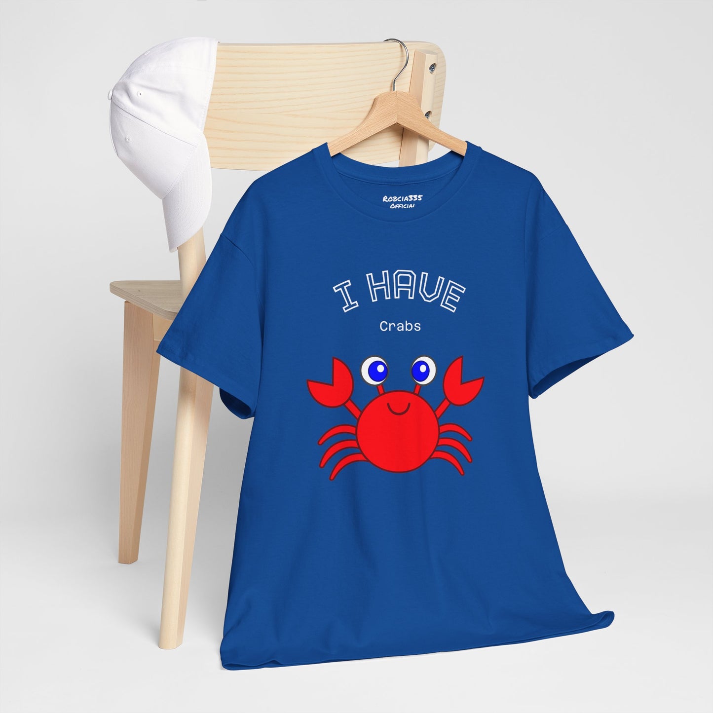Funny "I Have Crabs" T-Shirt, Unisex Cotton Tee (Dark Colors)