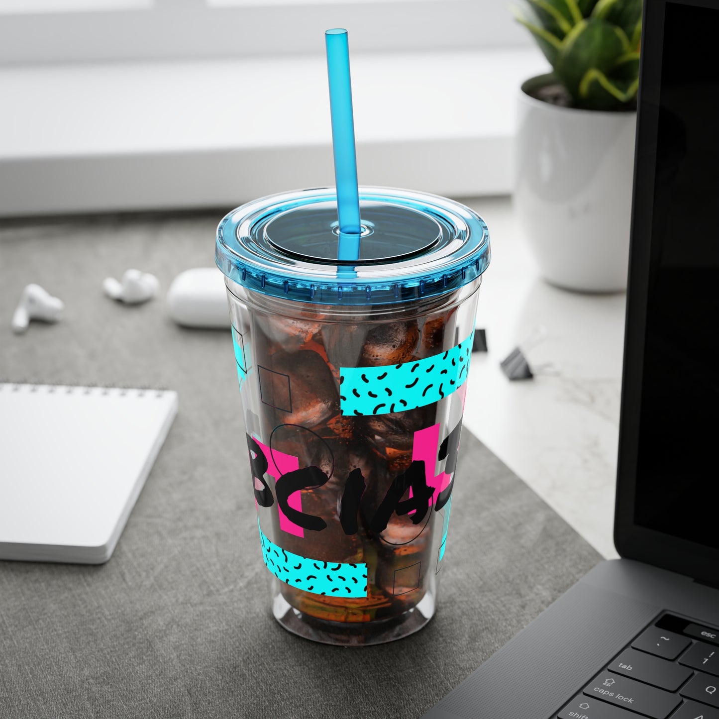 Robcia335 Sunsplash Tumbler with Straw, 16oz