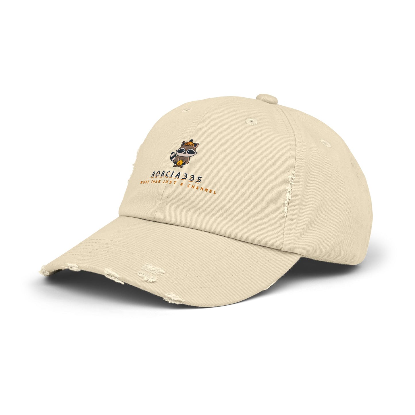 Robcia335 "Racoon" Unisex Distressed Cap