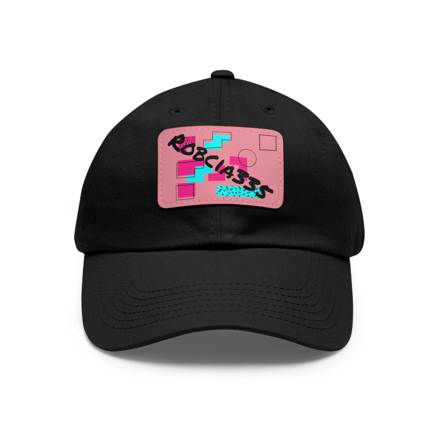 Robcia335 Dad Hat with Leather Patch (Rectangle)