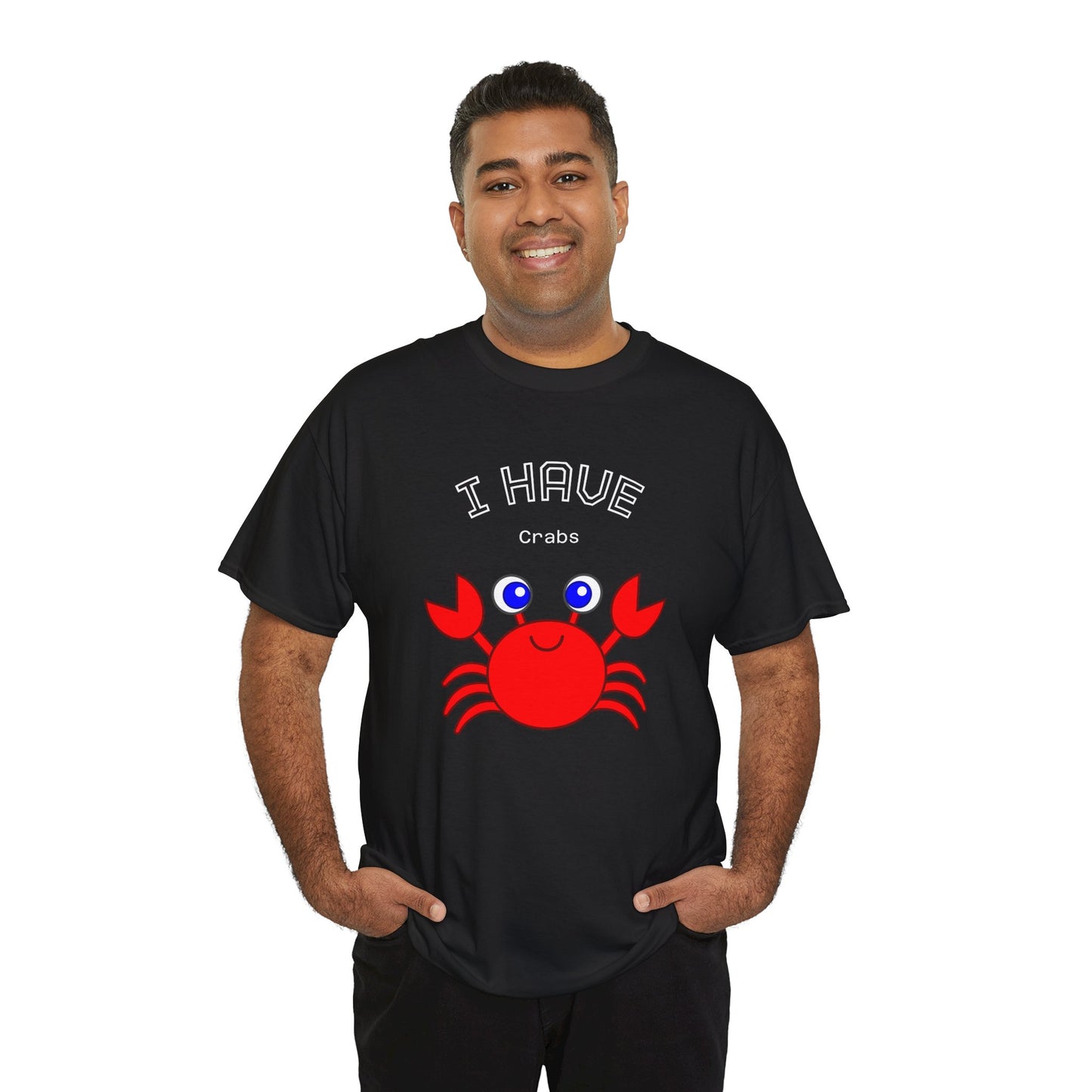 Funny "I Have Crabs" T-Shirt, Unisex Cotton Tee (Dark Colors)