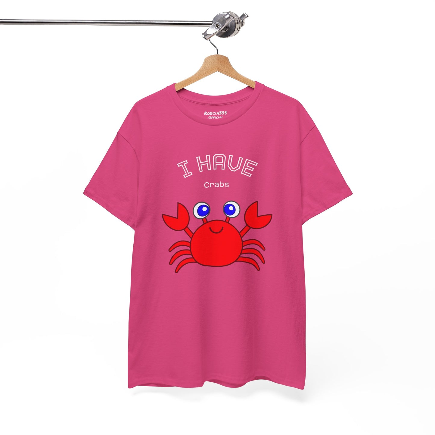 Funny "I Have Crabs" T-Shirt, Unisex Cotton Tee (Dark Colors)