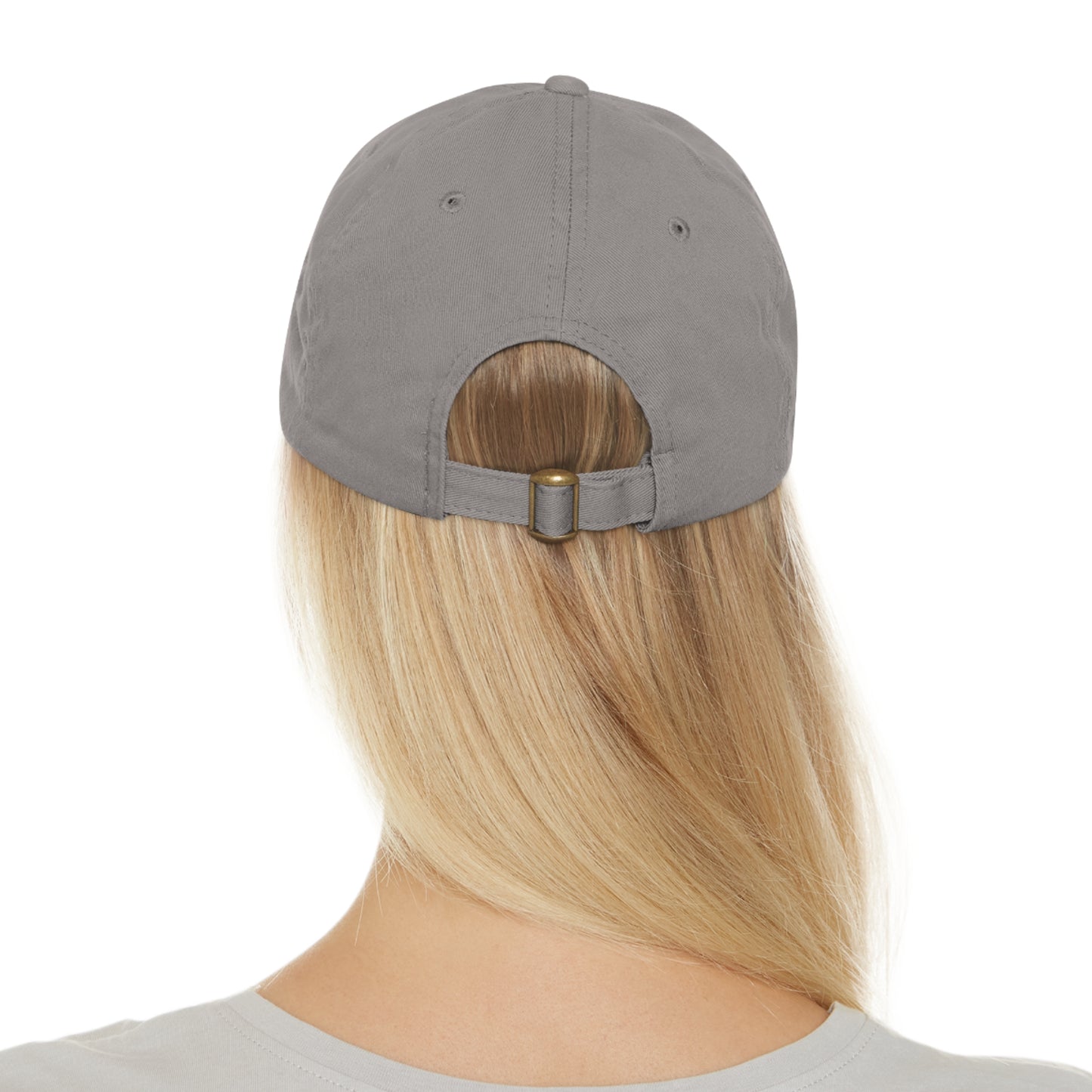 "Robcia335 Est. 2013" Dad Hat with Leather Patch (Round)