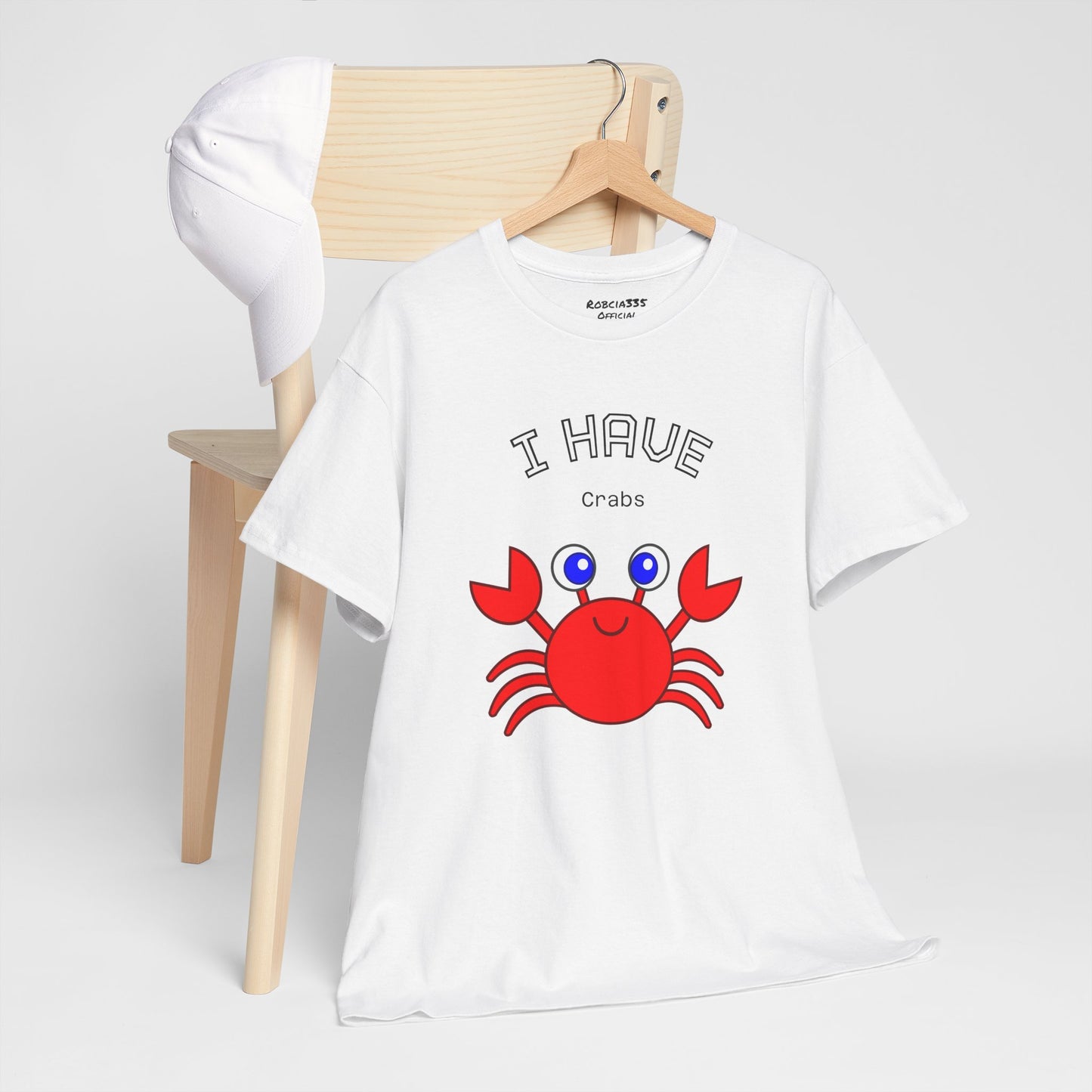 Funny "I Have Crabs" T-Shirt, Unisex Cotton Tee (Light Colors)