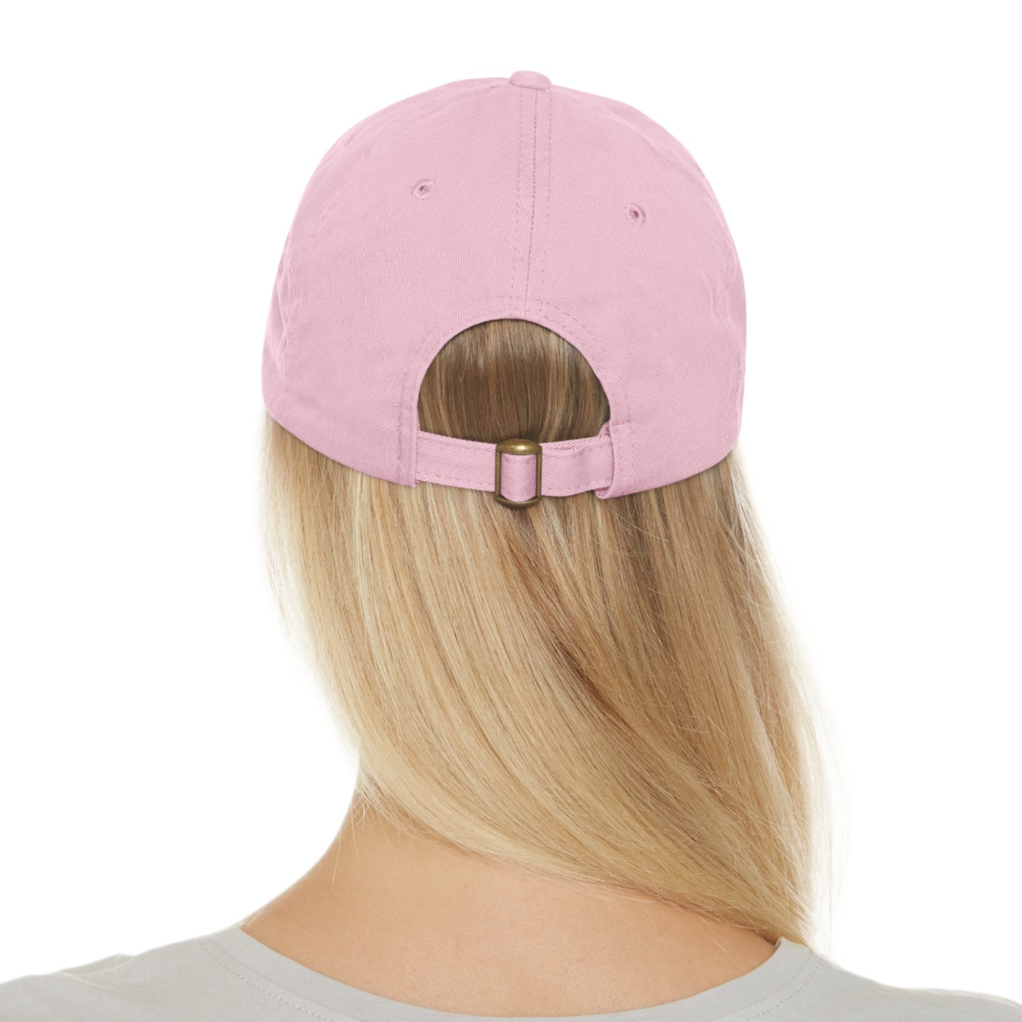 Robcia335 "Racoon" Dad Hat with Leather Patch (Rectangle)