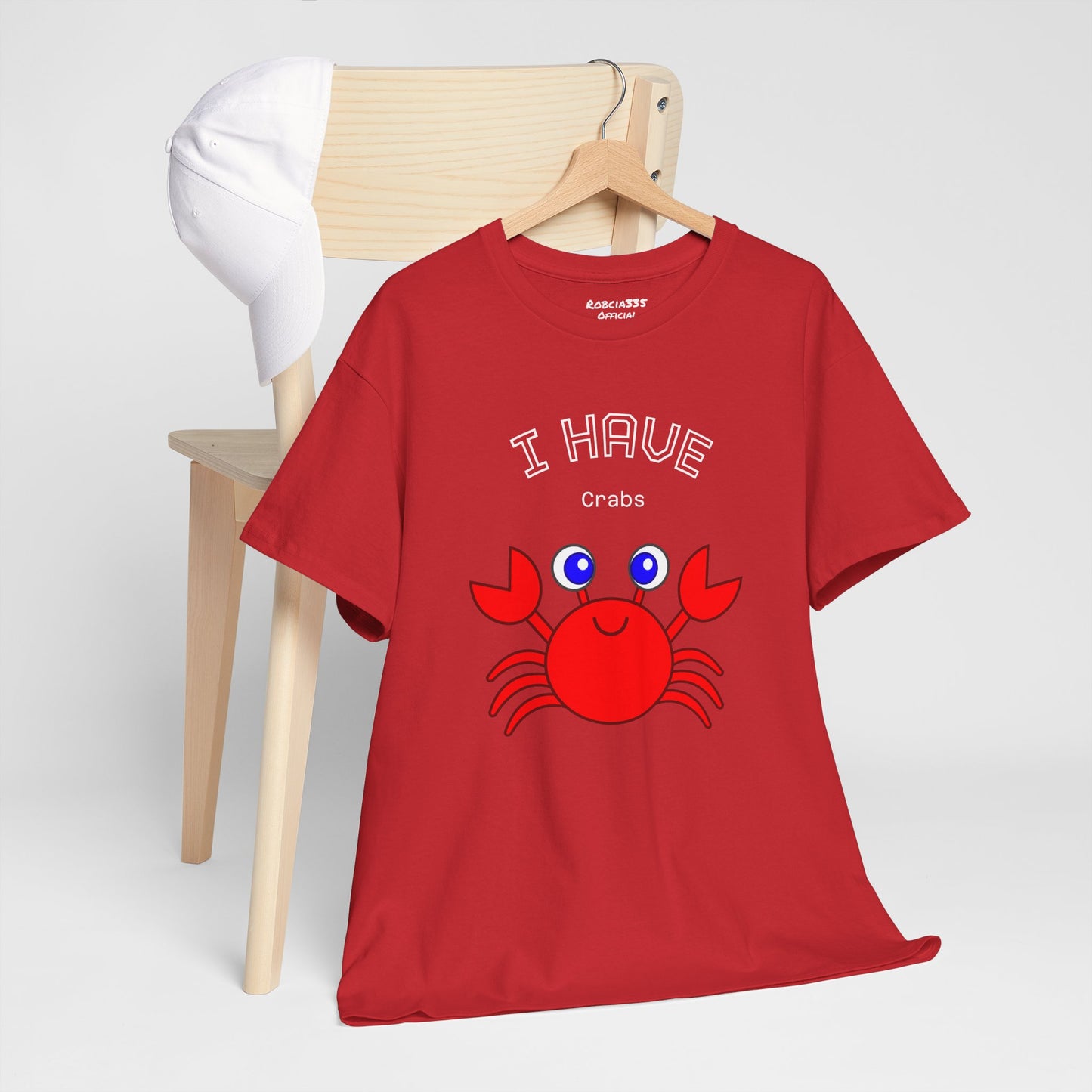 Funny "I Have Crabs" T-Shirt, Unisex Cotton Tee (Dark Colors)