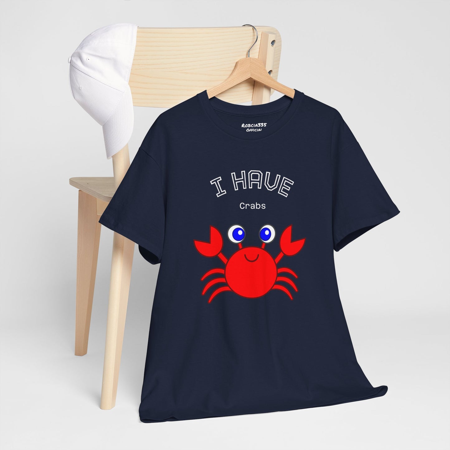 Funny "I Have Crabs" T-Shirt, Unisex Cotton Tee (Dark Colors)