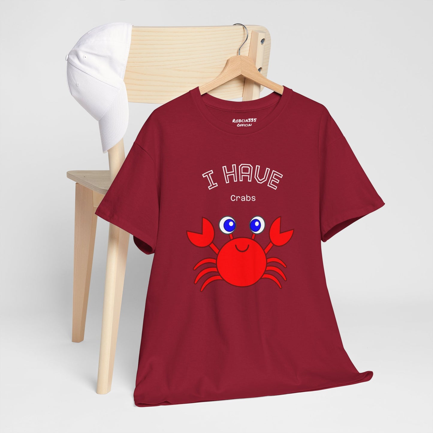 Funny "I Have Crabs" T-Shirt, Unisex Cotton Tee (Dark Colors)