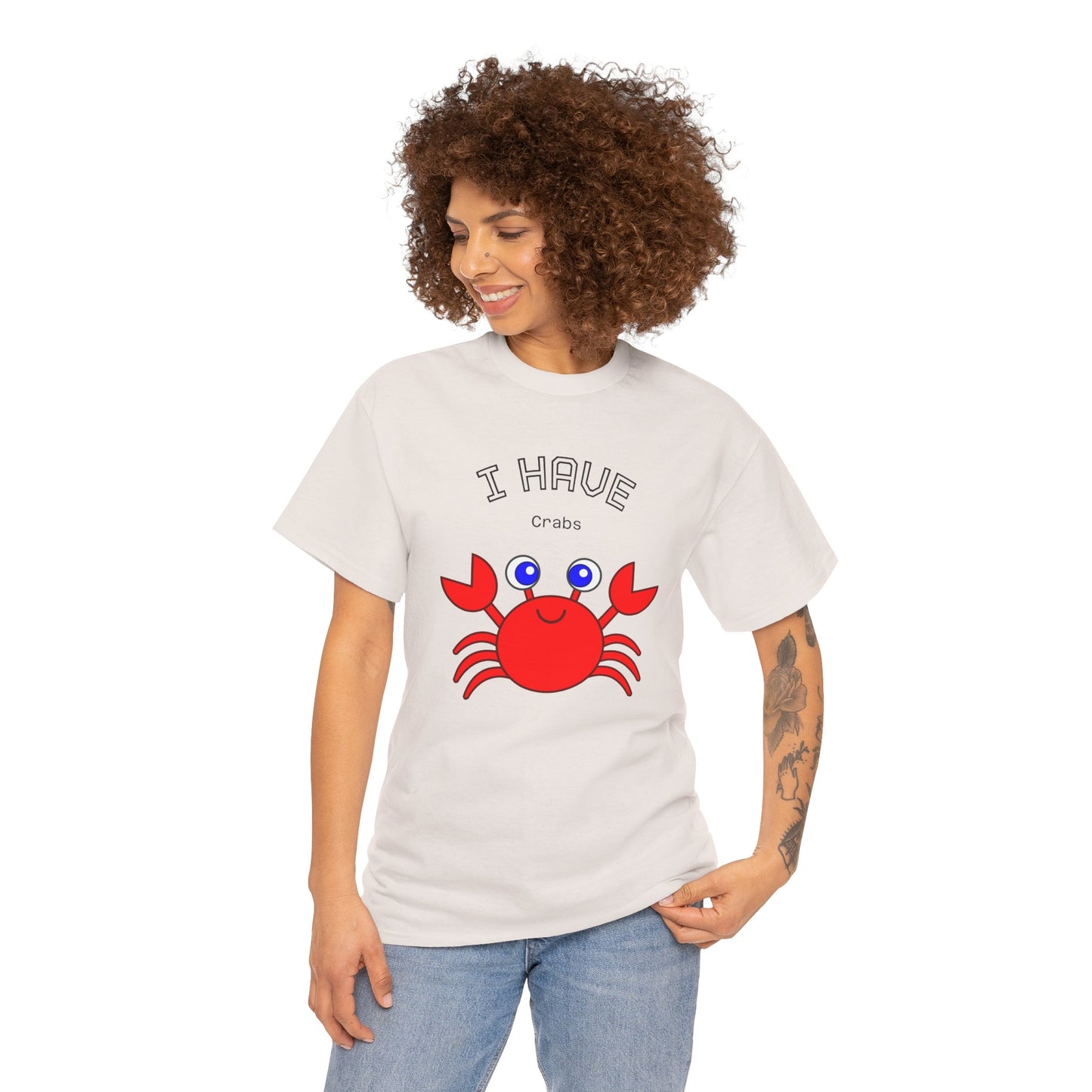 Funny "I Have Crabs" T-Shirt, Unisex Cotton Tee (Light Colors)
