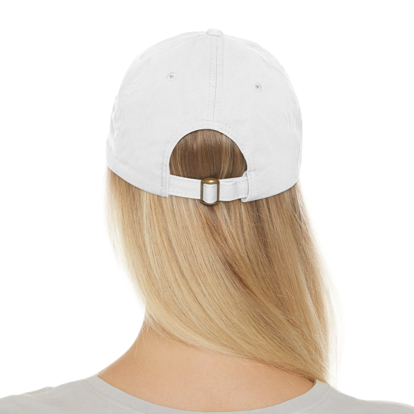 "Robcia335 Est. 2013" Dad Hat with Leather Patch (Round)
