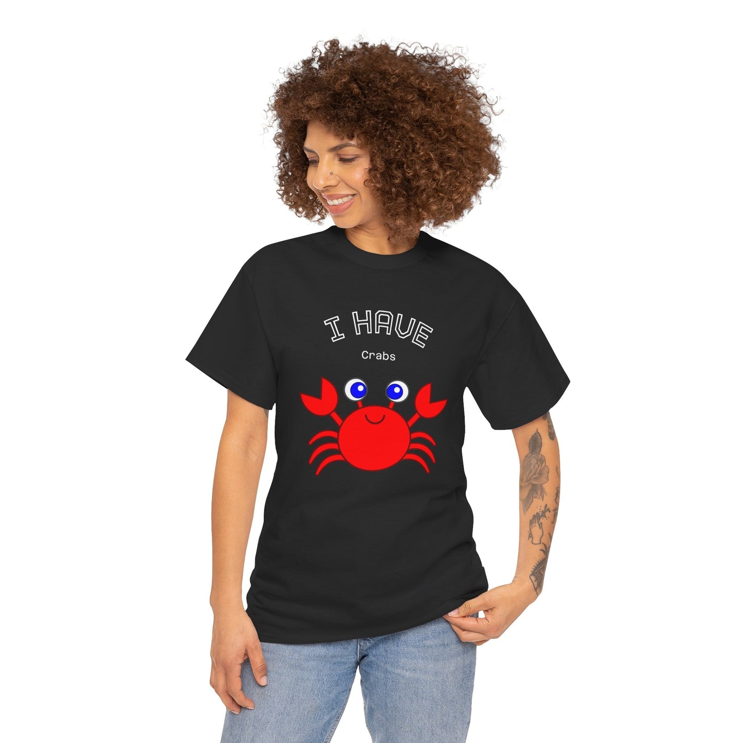 Funny "I Have Crabs" T-Shirt, Unisex Cotton Tee (Dark Colors)