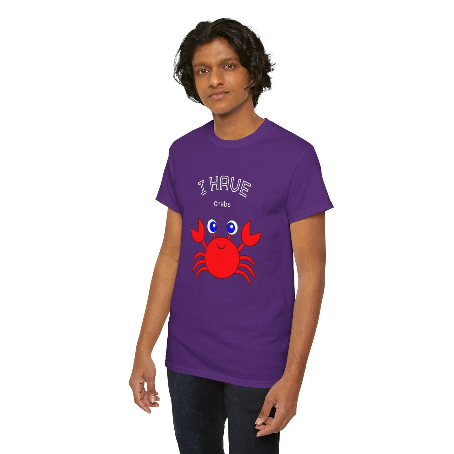 Funny "I Have Crabs" T-Shirt, Unisex Cotton Tee (Dark Colors)