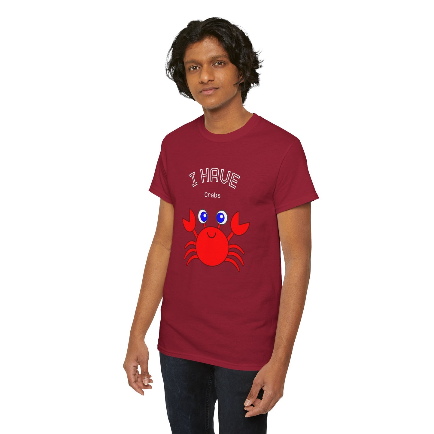 Funny "I Have Crabs" T-Shirt, Unisex Cotton Tee (Dark Colors)