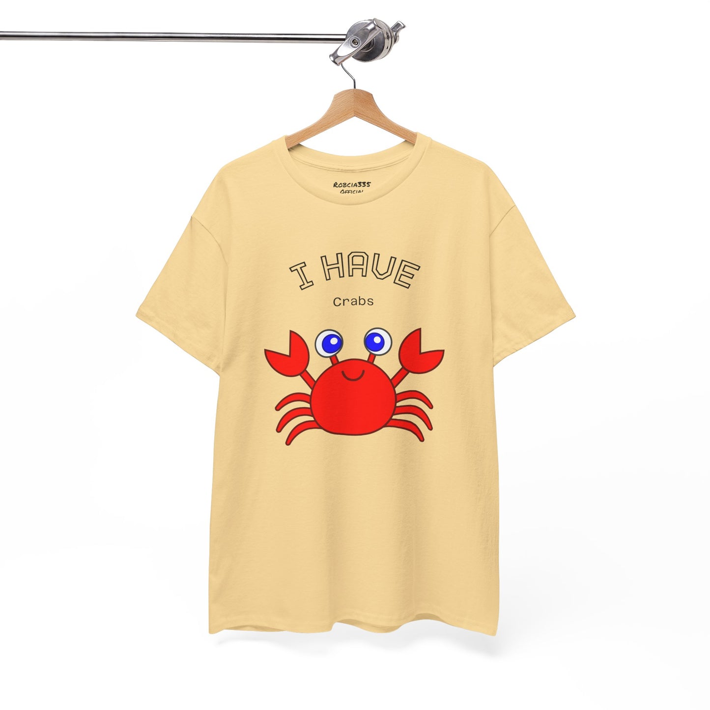 Funny "I Have Crabs" T-Shirt, Unisex Cotton Tee (Light Colors)