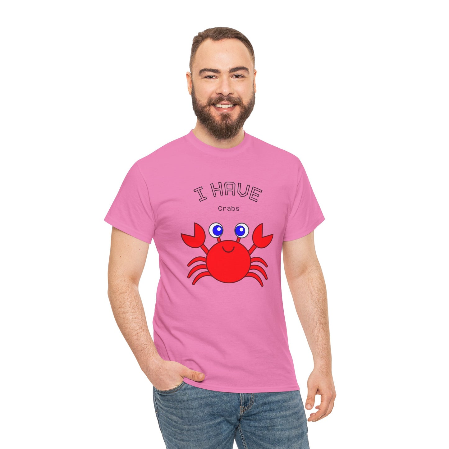 Funny "I Have Crabs" T-Shirt, Unisex Cotton Tee (Light Colors)