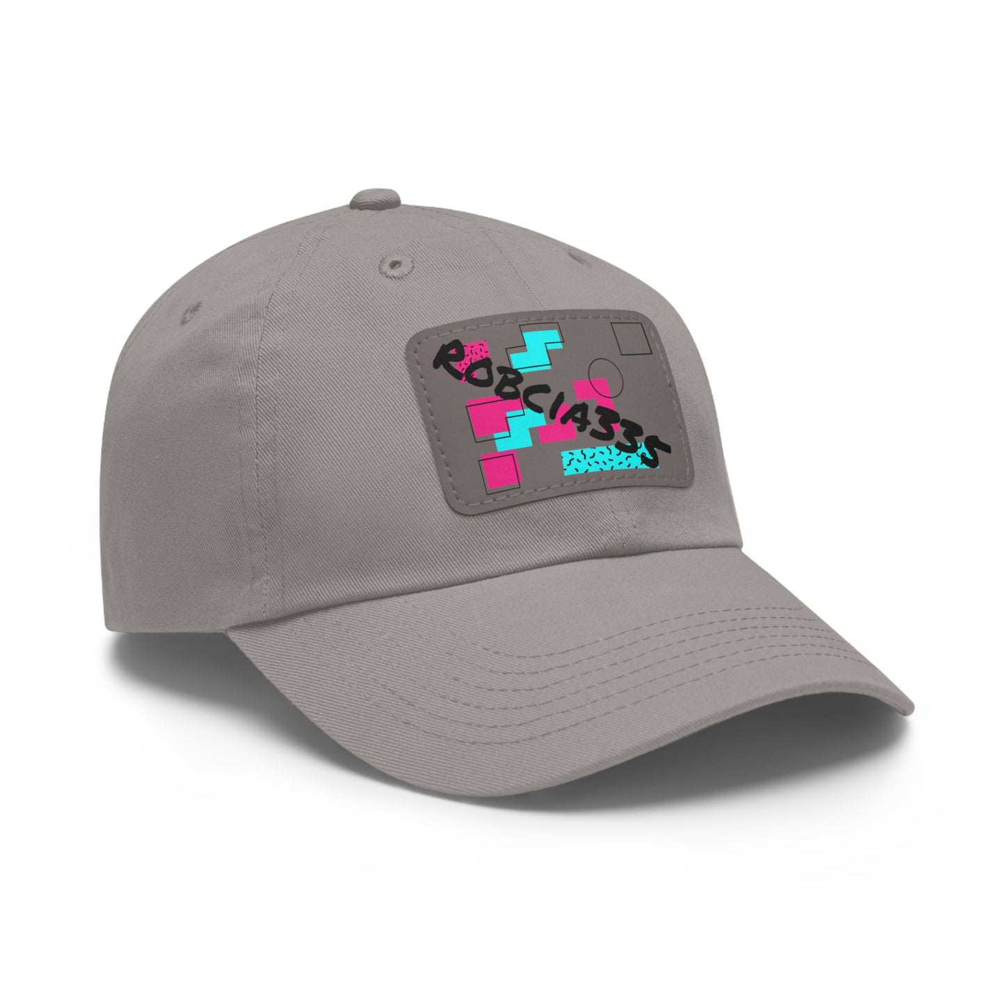 Robcia335 Dad Hat with Leather Patch (Rectangle)