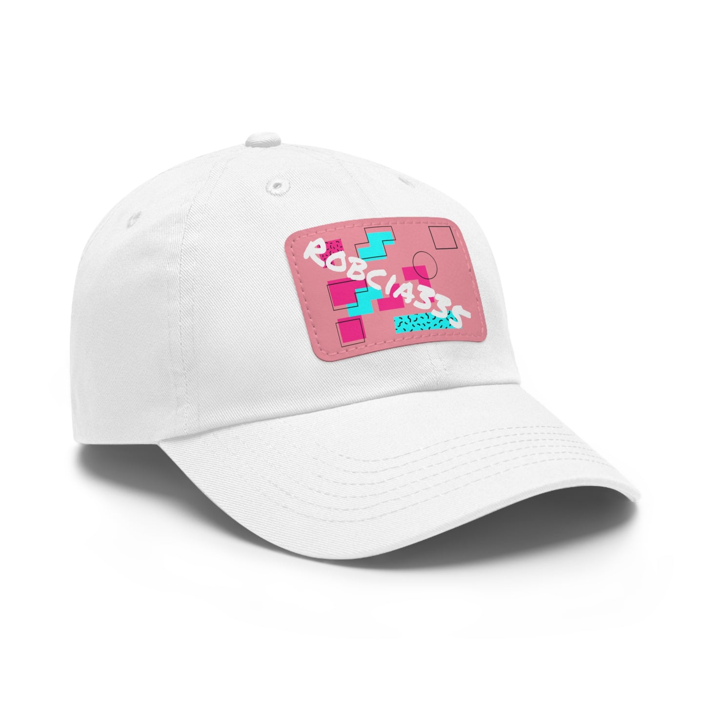 Robcia335 Dad Hat with Leather Patch (Rectangle)