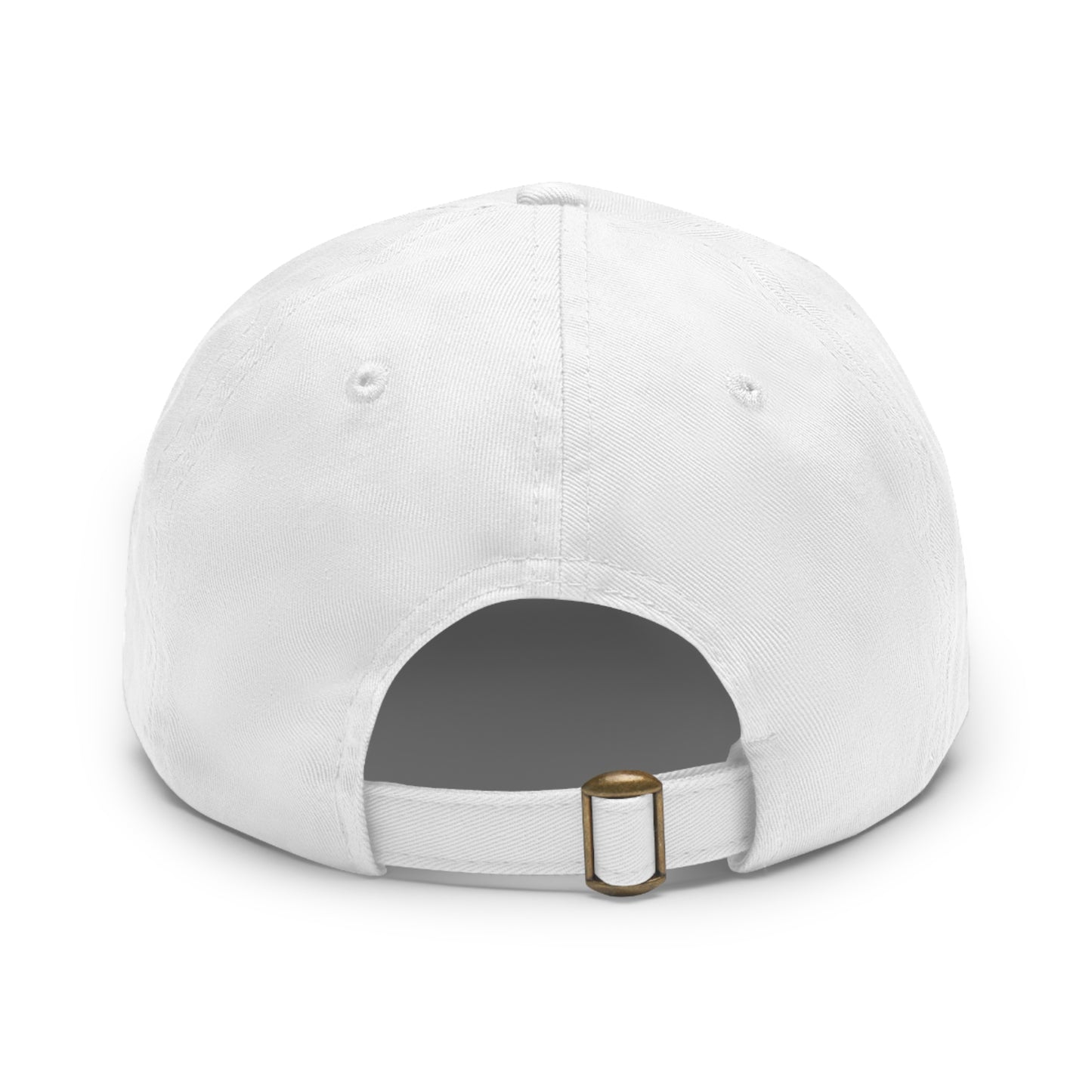 "Robcia335 Est. 2013" Dad Hat with Leather Patch (Round)