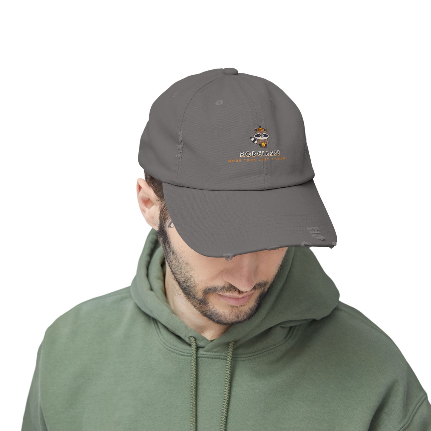 Robcia335 "Racoon" Unisex Distressed Cap