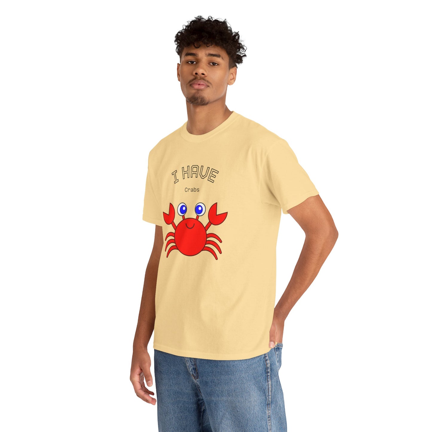 Funny "I Have Crabs" T-Shirt, Unisex Cotton Tee (Light Colors)