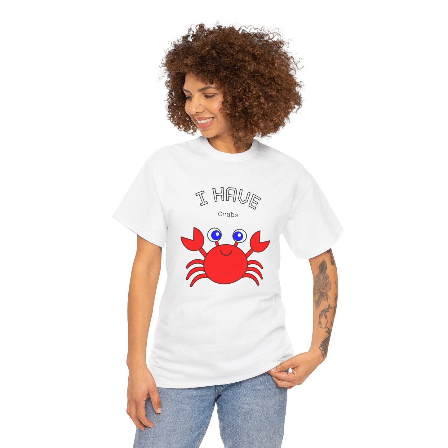 Funny "I Have Crabs" T-Shirt, Unisex Cotton Tee (Light Colors)