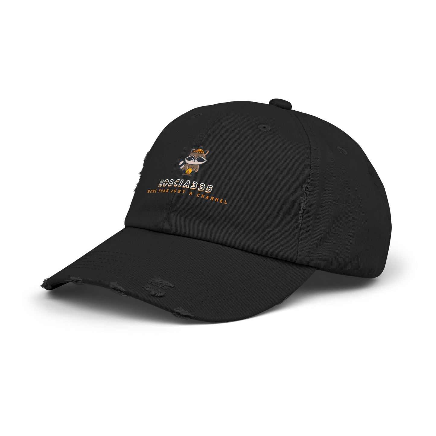 Robcia335 "Racoon" Unisex Distressed Cap