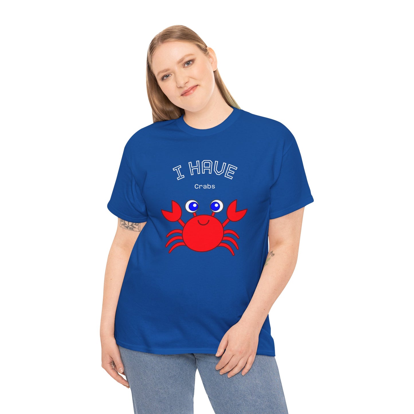 Funny "I Have Crabs" T-Shirt, Unisex Cotton Tee (Dark Colors)