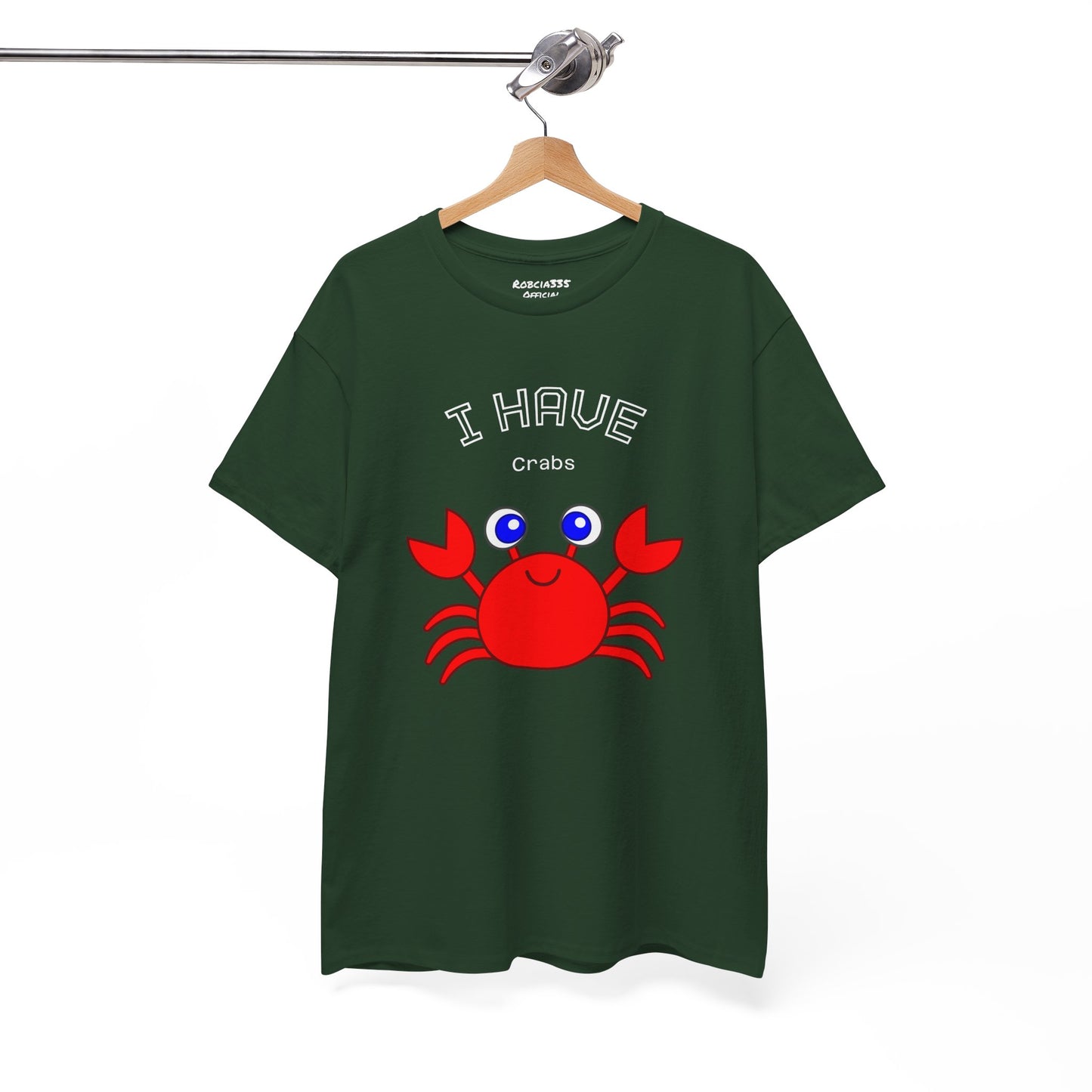 Funny "I Have Crabs" T-Shirt, Unisex Cotton Tee (Dark Colors)