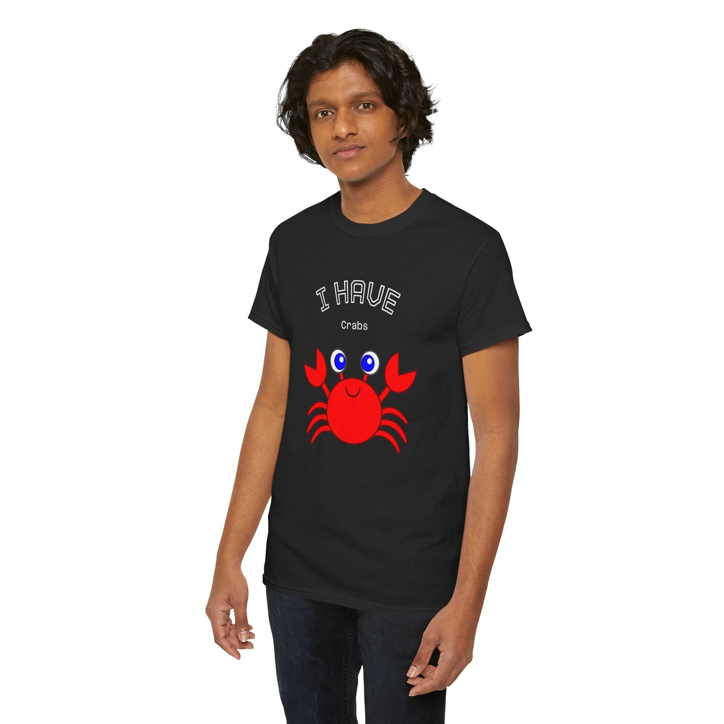 Funny "I Have Crabs" T-Shirt, Unisex Cotton Tee (Dark Colors)