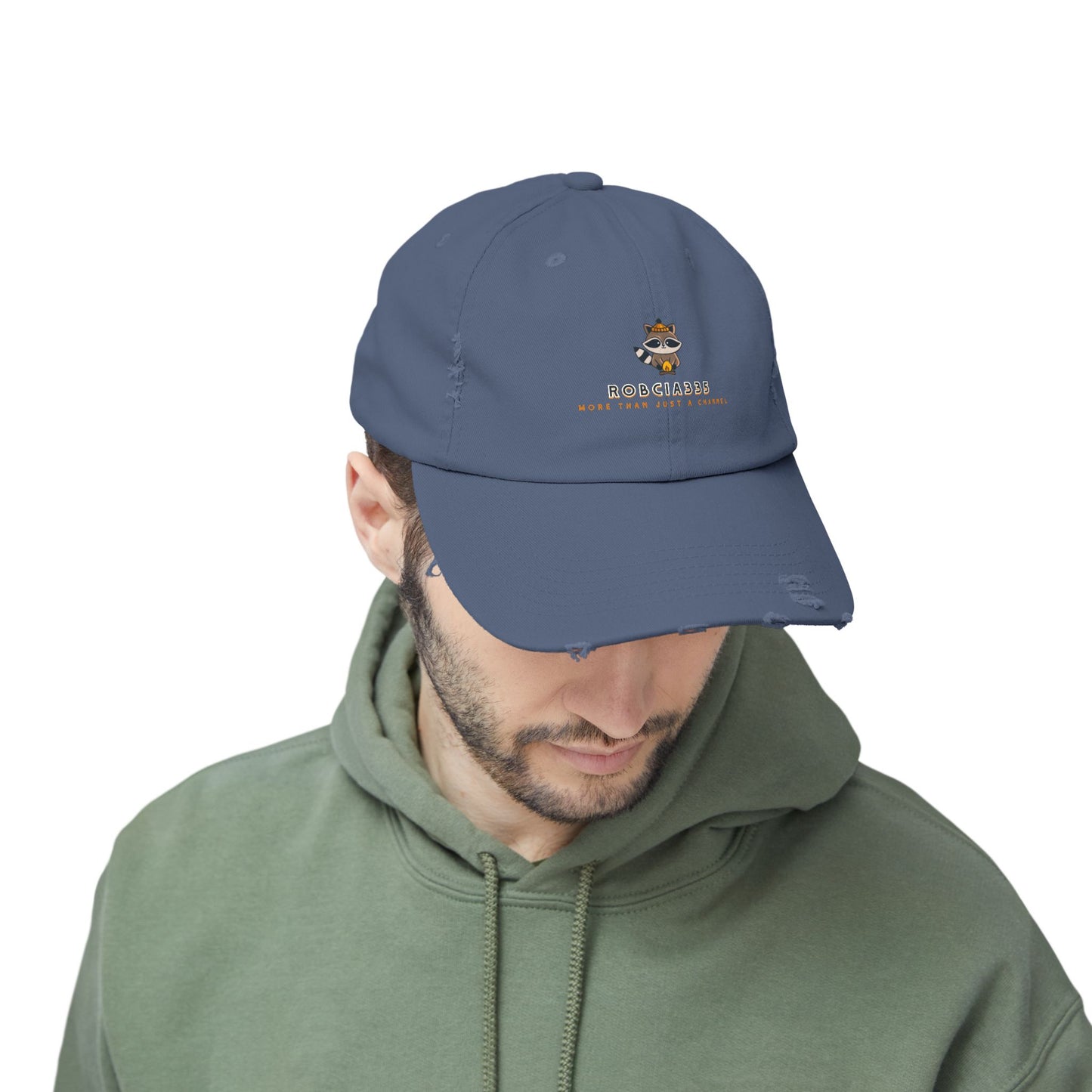 Robcia335 "Racoon" Unisex Distressed Cap